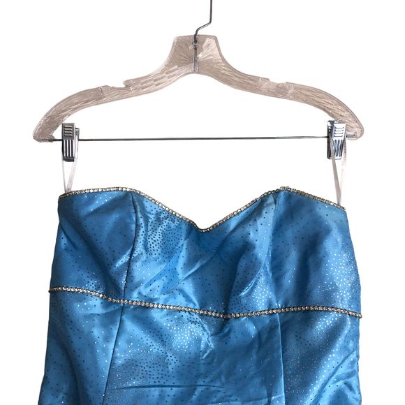 Vintage Jessica McClintock for Gunne Sax Prom Dress Size 9 Made in USA Frozen - Picture 4 of 10